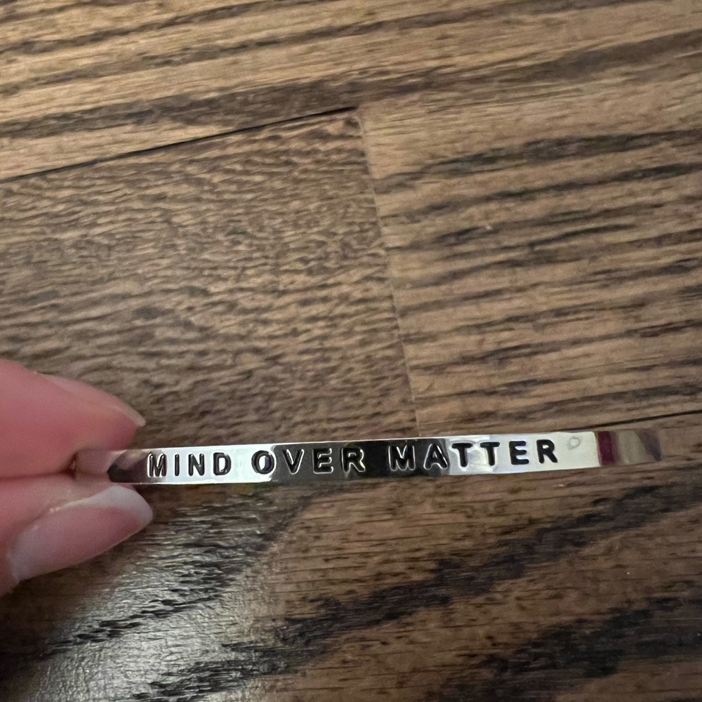 “Mind Over Matter” Silver MantraBand Bracelet